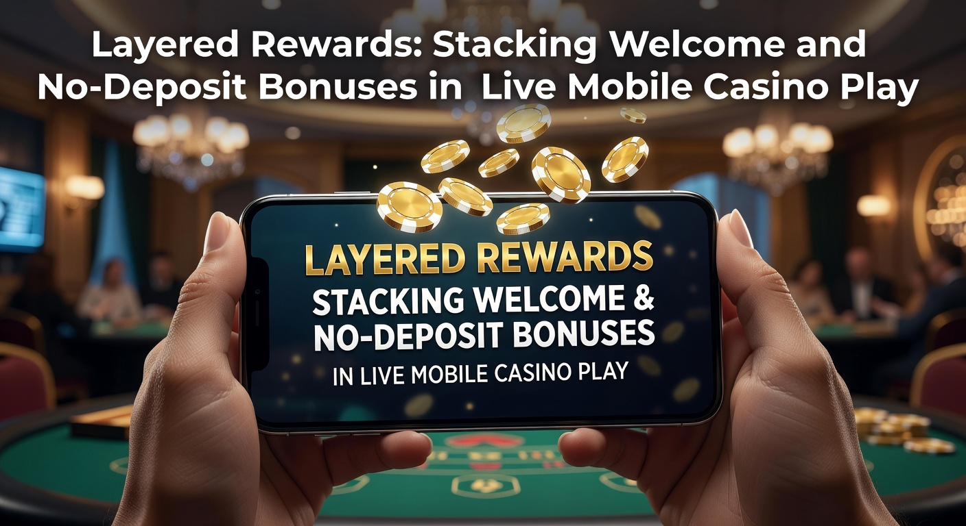 Smartphone mit Live-Casino-App, die gestapelte Boni anzeigt, während ein Dealer Roulette dreht