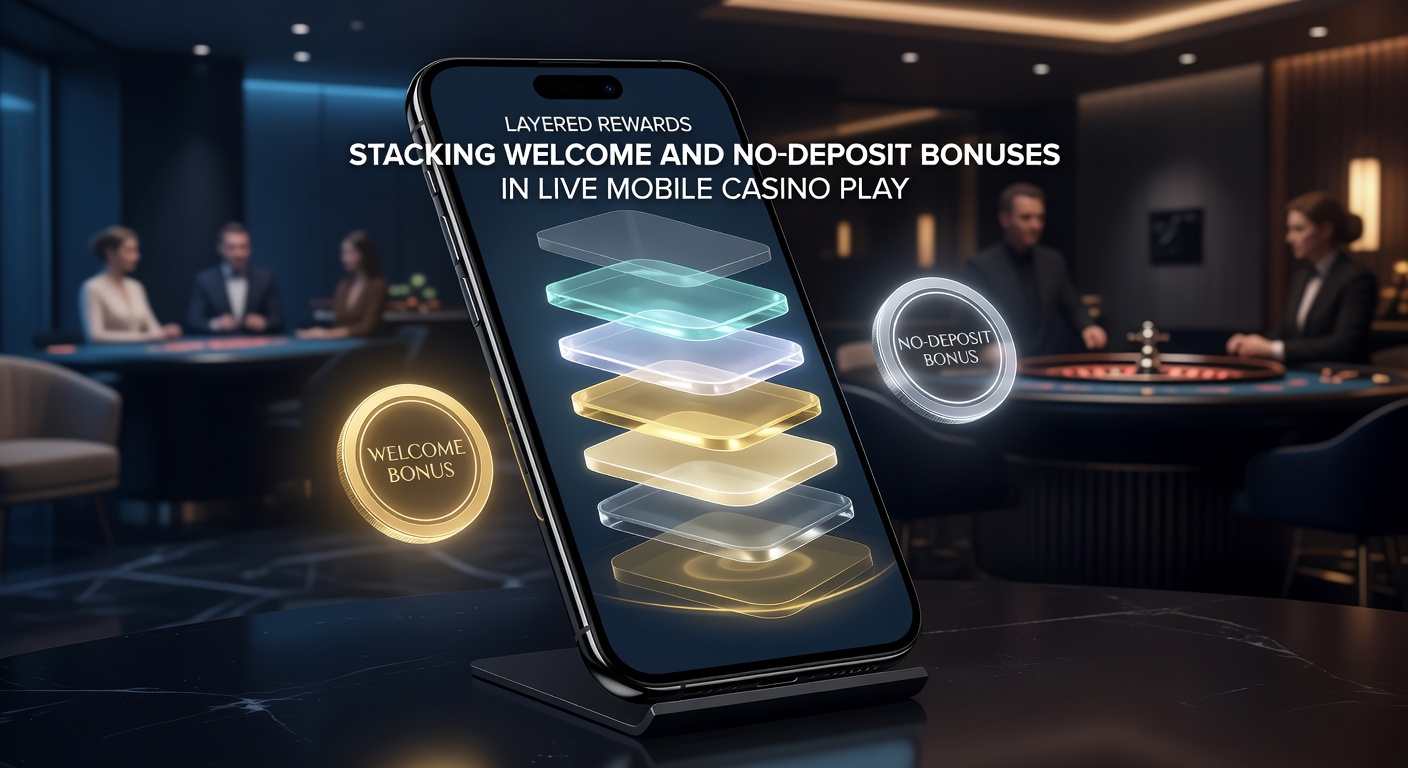 Grafik mit gestapelten Bonus-Symbolen auf einem Mobile-Live-Casino-Bildschirm, inklusive Dealer und Gewinnzähler