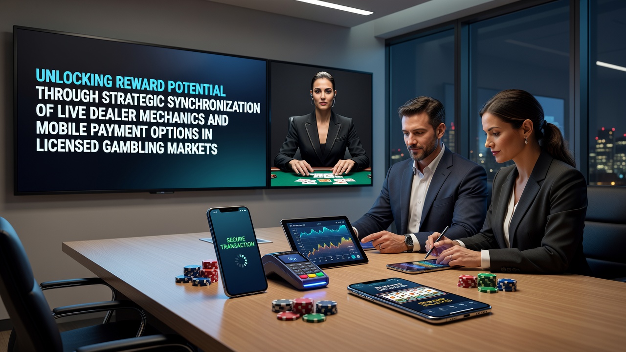 Live-Dealer-Spiele mit mobilen Zahlungsschnittstellen auf einem Smartphone-Display in einem regulierten Casino-Setting